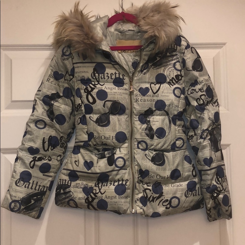 John Galliani winter jacket with real fur trim